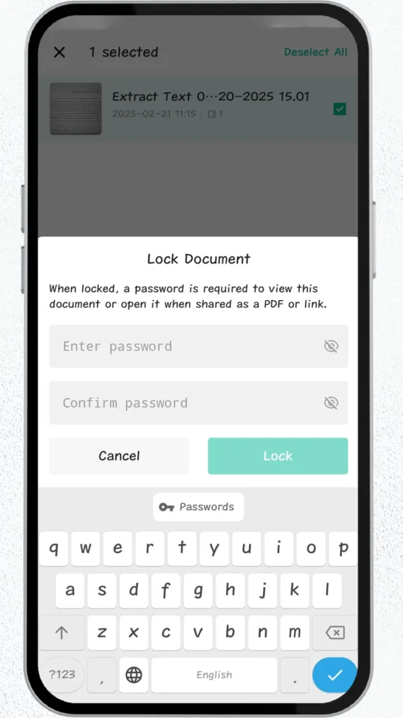 Lock-Documents-Feature-in-CamScanner