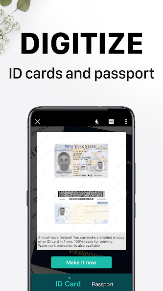 id card and passport scaner